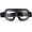 Transparent Lens Black Padding, variant on Motorcycle Goggles Vintage Aviator Pilot Style Leather Cruiser Scooter Motocross Goggles for Men, Women,Adults