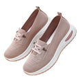 thumbnail image 2 of Domuza Orthopedic Shoes for Women Wide Width Breathable Sneaker Comfortable Non Slip on Sneakers Lightweight Walking Shoes Pink 6.5（EU-37）, 2 of 7