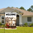 thumbnail image 2 of Amhnf Welcome Goat With Flowers Garden Flag For Home Outdoor Garden Yard Decor 12x18 inch, 2 of 5