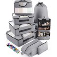thumbnail image 1 of Juego de 8 unidades Packing Cubes Veken para viajes, bolsas organizadoras de maletas, 1 of 9