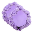 thumbnail image 4 of KAKOWELY 2 Pcs Bonnets de Douche Bonnets de Bain Bonnets de Douche Femmes Bonnets Élastiques Réutilisables,10.24x"X10.24"X0.39 Pouces, 4 of 4