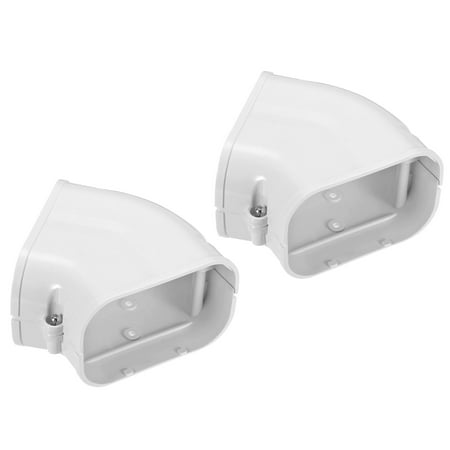 

Uxcell 3.94 W x 2.56 H 45 Elbow Air Conditioner PVC Decorative Line Cover White 2Pcs
