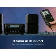 Emerson ES-4001 Bluetooth® CD Microsystem, Black