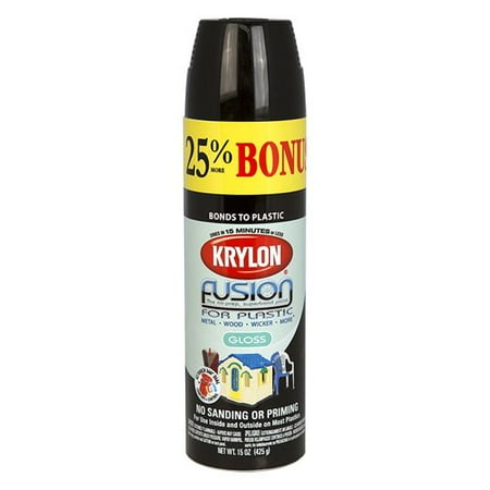 gloss black spray paint for plastic