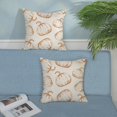 thumbnail image 3 of Fall Pillow Covers 16x16 Set of 2 Burnt Orange Pumpkin Throw Pillow Covers Autumn Harvest Thanksgiving Decorations Outdoor Pillowcase Linen Farmhouse Fall Decor Cushion Case for Couch Home, 3 of 6