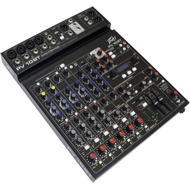 Peavey Commercial Audio PVY-PV-10BT 10 Channel Pro Audio Mixer with