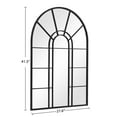 thumbnail image 4 of 41"x28" Arched Wall Mirror Window Mirror,Black, 4 of 5
