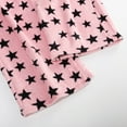thumbnail image 6 of Oksale Star Print Flannel Pj Pants Women Fuzzy Fleece Sleepwear Plus Size Elastic Waisted Winter Loungewear Thicken Warm Pajama Trousers Pink M, 6 of 8
