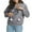 Gray, variant on IROINNID Sales Hoodie for Women Solid Casual Pullover Loose Long Sleeve Fall Basic Tops with Zipper Pocket,Black