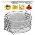 thumbnail image 1 of Maoww Stainless Steel Dehydrator Rack 5-layer Air Fryer Stand Pressure Cooker Accessories Replacement for Ninja Foodi, 1 of 9