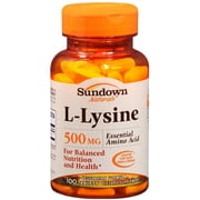 Sundown L-Lysine 500 mg Tablets 100 Tablets (Pack of 3)