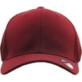 thumbnail image 2 of Classic Solid Stretch Meshback Cotton Twill Fitted Hat Spandex Headband Cap, 2 of 6