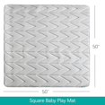 thumbnail image 7 of Foam Play Mat, 50x50 Play Mat for Playpen, Muslin Baby & Kids Play Mat, Mat for Baby to Play on Floor, Toddler Play Mat Fits for LIAMST & TODALE 50x50 Playpen, Non Slip Cushioned Crawling Mat, Grey, 7 of 7