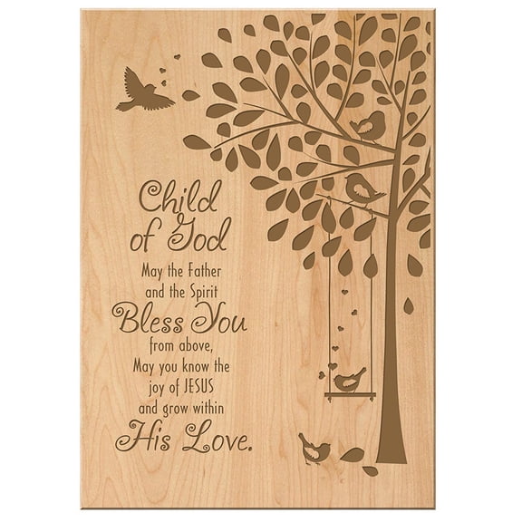 LifeSong Milestones Rustic 1st Holy Communion Wall Sign for Bedroom Decor - Child Of God