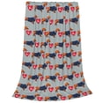 thumbnail image 2 of Sikiie Dachshund Dog Heart Ultra-Soft Micro flannel Blanket Luxury All Seasons Warm Blanket for Bedding Sofa and Travel (4 sizes)-80"x60", 2 of 7
