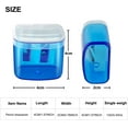thumbnail image 4 of 4 pcs Pencil Sharpeners, Manual Pencil Sharpener with Lid, Handheld Pencil Sharpener for Colored Pencils, Protable Pencil Sharpener for Kids and Adults, Dual Holes Pencil Sharpener for Classroom Offic, 4 of 5