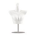 thumbnail image 2 of Maniquí Femenino Torso Para Mujer, Forma De Cuerpo Para Tienda, Venta Al Por Menor, Escaparate, Soporte Blanco Plateado, 2 of 8