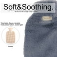 thumbnail image 3 of Hot Water Bottle with Soft Cover - Classic Hot Water Bag for Pain Relief, Neck and Shoulders, Feet Warmer, Menstrual Cramps, Hot and Cold Therapy - Great Gift for Women, 3 of 5