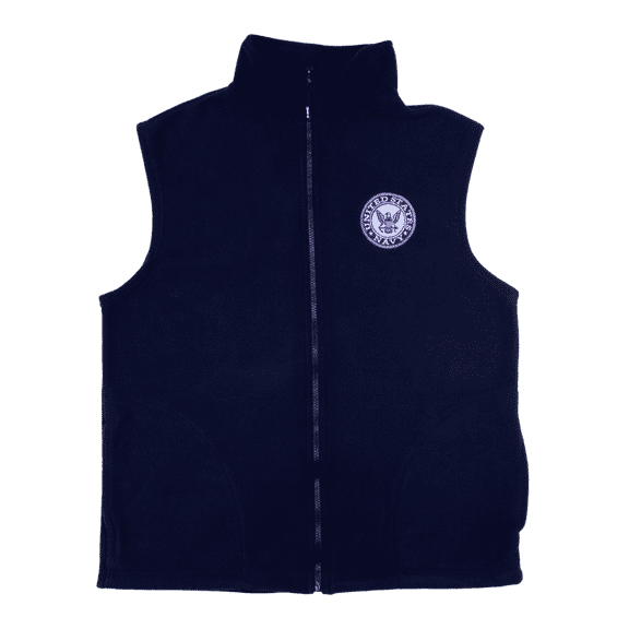 Usa Made Polar Fleece Vest - Navy