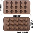 thumbnail image 2 of Emoji Chocolate Mold 2 PCS Emoticon Shaped Candy Making Molds Cute Silicone Baking Mold Ice Cube Tray Mini Pudding Gummy Maker (2 PCS Large Emoji) Xemadio WMZL-166-2, 2 of 5