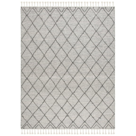 SAFAVIEH Vermont Weston Trellis Area Rug, Ivory/Black, 8' x 10'