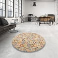 thumbnail image 3 of Ahgly Company Indoor Rectangle Contemporary Orange Salmon Pink Area Rugs, 7' x 9', 3 of 6