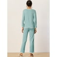thumbnail image 3 of DARING DIVA Women's Long Sleeve Pullover Pajamas Sets XS Light Blue, 3 of 6