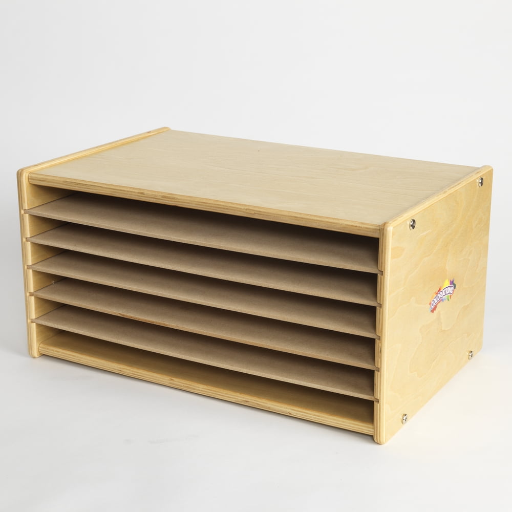 Colorations Wooden Organizer for Paper Storage