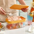 thumbnail image 3 of Bandeja para hielo con tapa de silicona con caja de hielo y cuchara, bloque de construcción, camión de helados, cerradura, sin BPA, para whisky, cerveza, cola, café, dulces, licor de naranja oso de fresa Electrónica, 3 of 5