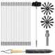 thumbnail image 1 of 22 Pcs Chimney Cleaning Brush,duct Vent Cleaning Set With 18 Nylon Rods,for Fireplace/dryer Vent /s, 1 of 5