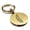 Gold, variant on Stainless Steel Religious Palm Branch Round Medallion Keychain Circle Ring