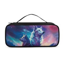 Jiueut Galaxy Wolf Stethoscope Storage Bag Storage Bags with Zipper for Travel Handle Bag with Stethoscope Storage Carrying Bag for Nurse Accessories with Extra Room