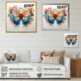 thumbnail image 4 of Designart "Colorful Butterfly Wonders II" Animals Framed Wall Art - Orange Insects & Bugs Bedroom Framed Canvas Wall Art, 4 of 6