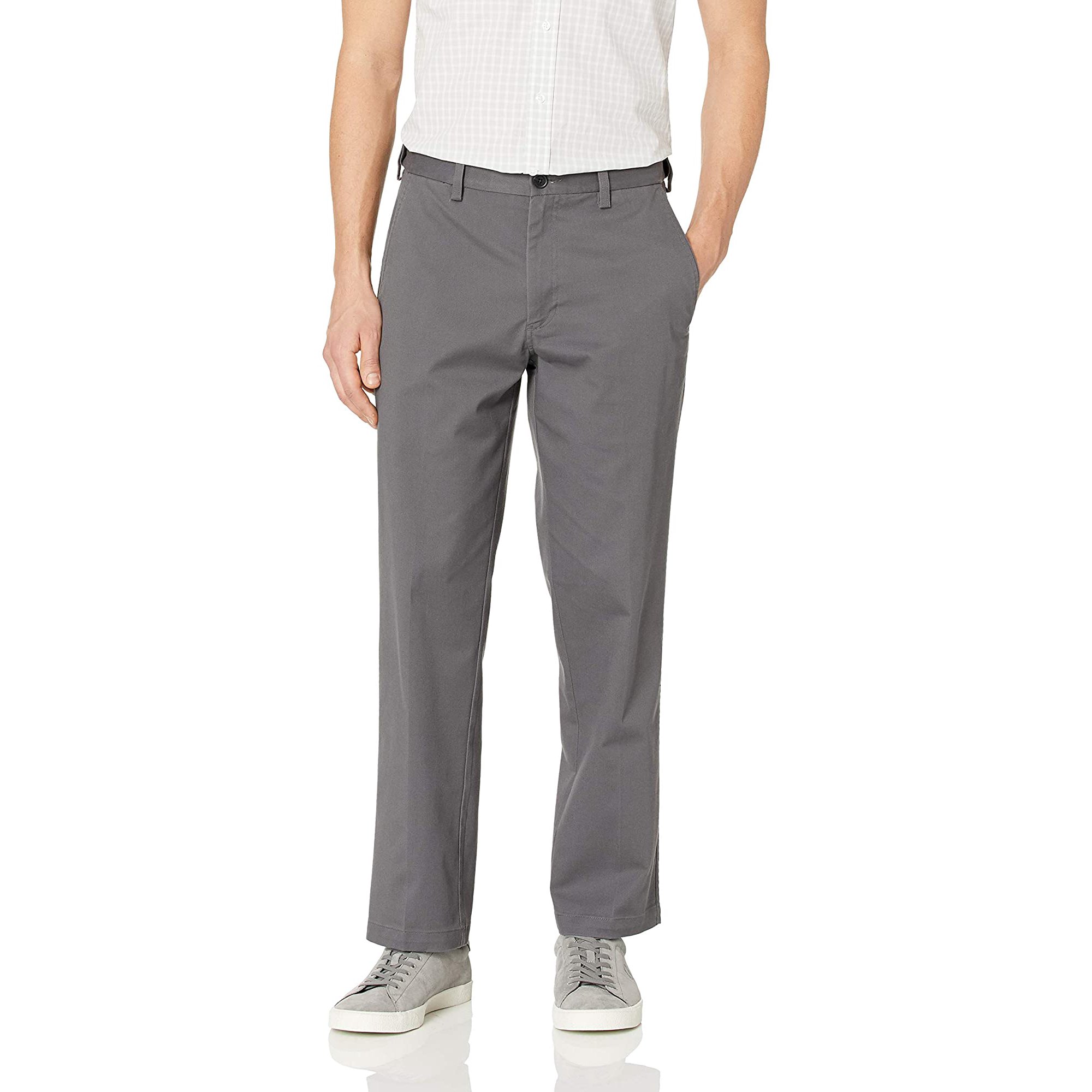 Haggar Mens Premium Comfort Khaki Flat Front Classic Fit Pant | Walmart  Canada