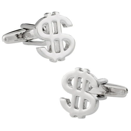 Cuff Daddy Silvertone 'Money Money Money' Cuff Links