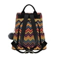 thumbnail image 2 of FORMRS Women's Travel Backpack Purse Anti-Theft Hidden Pockets Casual Shoulder Bag, Brown Geometric, 2 of 7