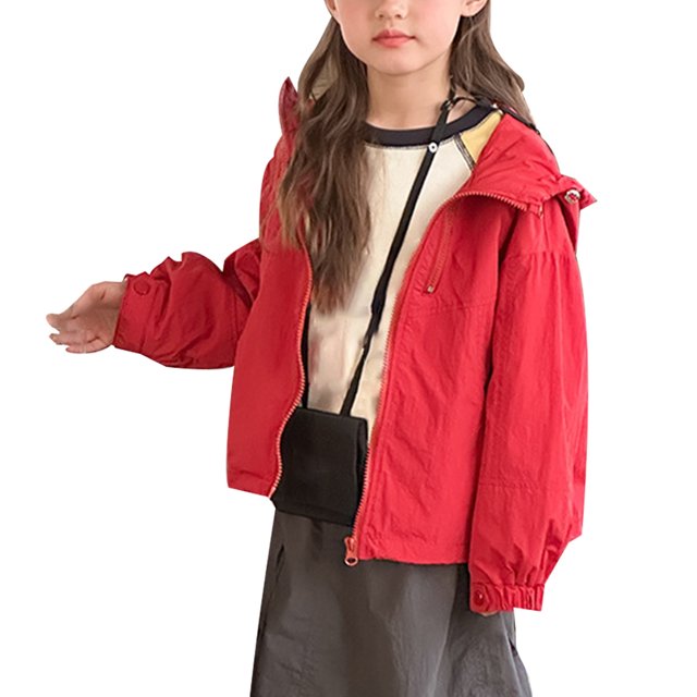 Sunnyoo Big Girls Sun Protection Lightweight Outerwear Loose Fit Zipper Jacket, Sizes 2-16