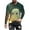 Green, variant on Funny Halloween T-Shirt for Men Long Sleeve 3D Ghost Print Shirts Big and Tall Scary Party Tee Tops New Cool Costume Tshirts Day Green S