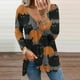 thumbnail image 2 of Moda mujer manga larga con cuello en V blusa de Halloween cremallera otoño casual Pullover Tops Fridja  fjkfkj3735, 2 of 5