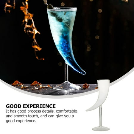 

1Pc Cocktail Glass Glass Goblet Transparent Glass Cups for Bar (Transparent)