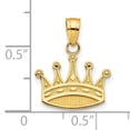 thumbnail image 2 of 10K Gold Crown Charm Pendant Jewelry 20 x 18mm, 2 of 2