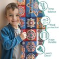 thumbnail image 3 of Blackout Kids Curtains,Boho Bohemia Flower Childrens Insulated Curtains Set Of 2,Bedroom Essentials,Toddler Room Decor 42"x54"(106x137cm), 3 of 4