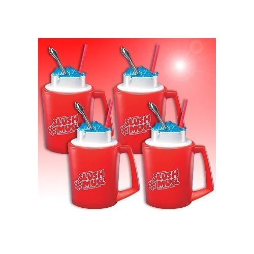 Slush Mugs Frozen Beverage Slushie Cups Set of 4