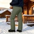 thumbnail image 6 of Aofany Women's Quilted Insulated Ski Pants Fleece Lined Winter Trousers with Pockets Thermal Loose Fit Bottoms for Outdoor Sports, 6 of 7