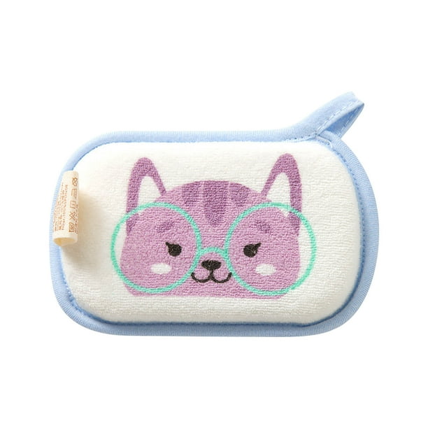 Xihbxyly Esponja de Baño para Bebé, Diseño Suave y Absorbente, Toalla de Champú Suave, Ideal para Bañar a Recién Nacidos, Secado Rápido, Fácil de Usar, Tamaño 13,5 X 8,5 Cm, Juego de Una Pieza.