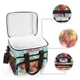 thumbnail image 6 of FORMRS Insulated Cooler Bag 24 Cans Capacity Soft Leakproof Lunch Box with Side Pockets, Orange Floral Tomatoes, 6 of 7