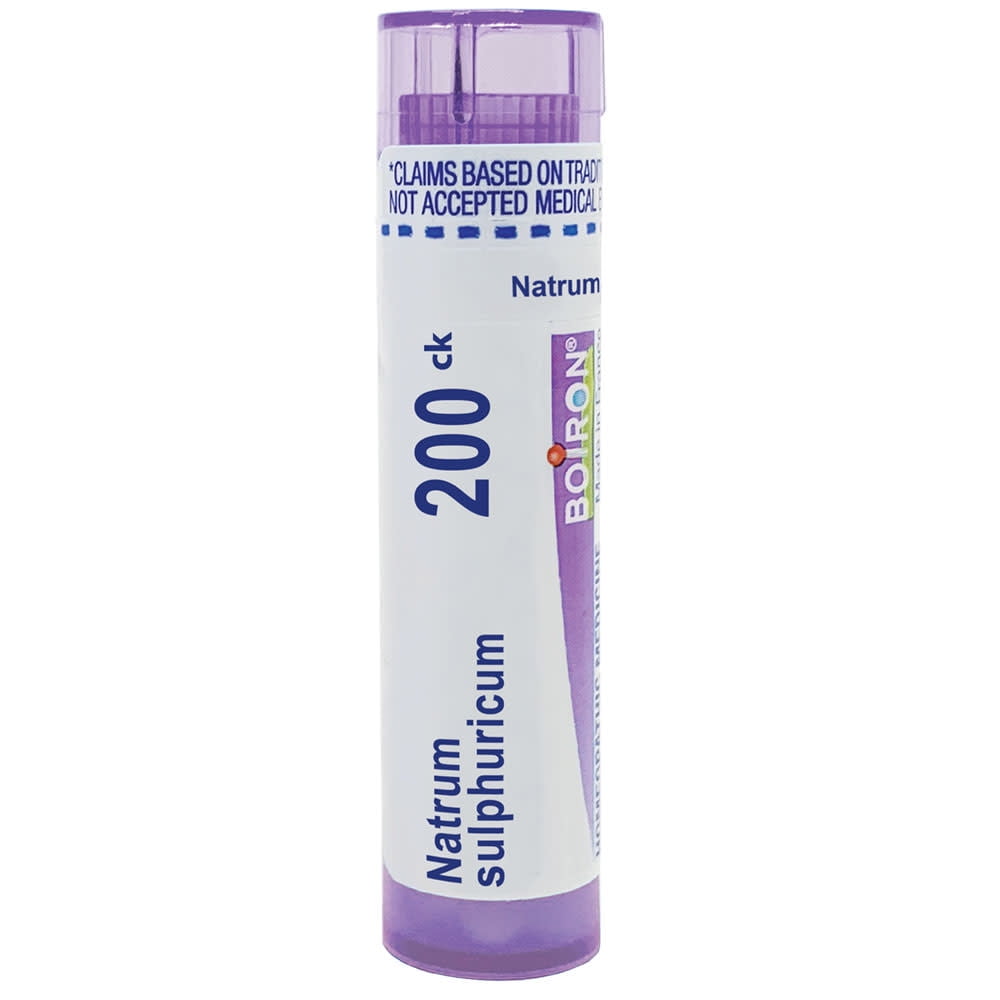Boiron Natrum Sulphuricum 200CK, Homeopathic Medicine for Bronchial Irritation Worsened By Humidity, 80 Pellets