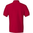thumbnail image 6 of Hanes Men's EcoSmart ComfortSoft Blended Jersey Sport Polo Shirt, Deep Red, Small, 6 of 6