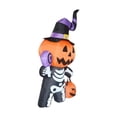 thumbnail image 2 of Esqueleto de calabaza inflable perfecl Decoración de Halloween 6 pies, 2 of 8