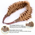 thumbnail image 4 of DIGUAN Messy Wide 2 Strands Synthetic Hair Braided Headband Elastic Stretch Headband (Strawberry Blonde), 4 of 5